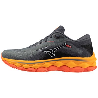 Zapatillas Para Correr Mizuno WAVE Sky 7 Mujer Grises Verdes / Blancos / Naranjas - Chile M758PDSGH